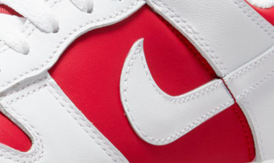 Nike 'dunk Low' Sneaker In University Red/ White/ Orange
