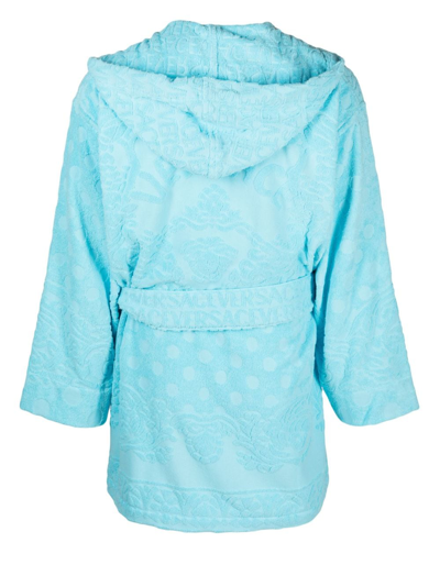 巴洛克图案毛巾布长袍