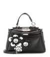 FENDI Micro Peekaboo embellished leather shoulder bag