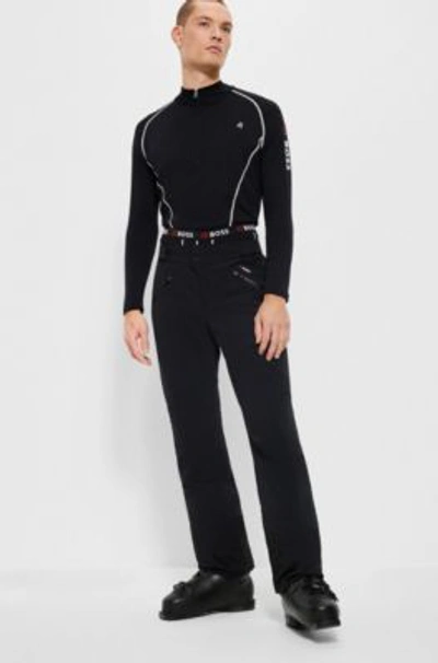 Shop Hugo Boss Boss X Perfect Moment Slim-fit Ski Trousers In Black