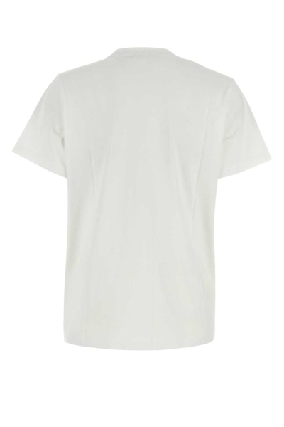 Shop Ganni T-shirt In White