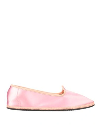 Shop Vibi Venezia Woman Loafers Pink Size 7 Viscose, Silk