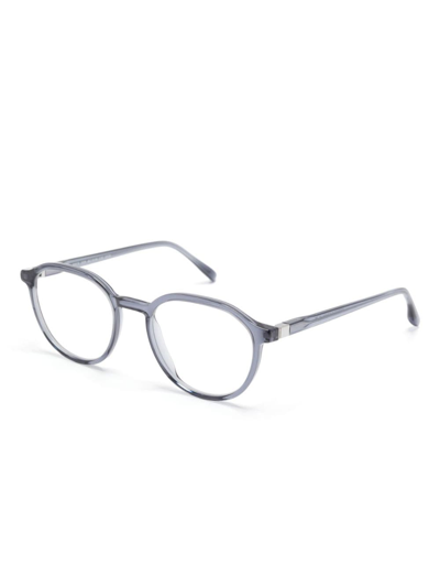 Mykita Ekon Round-frame Glasses In Blue
