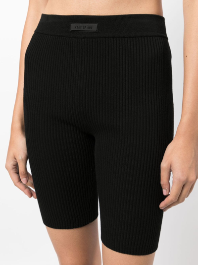 Essentials Logo Patch Shorts In Black