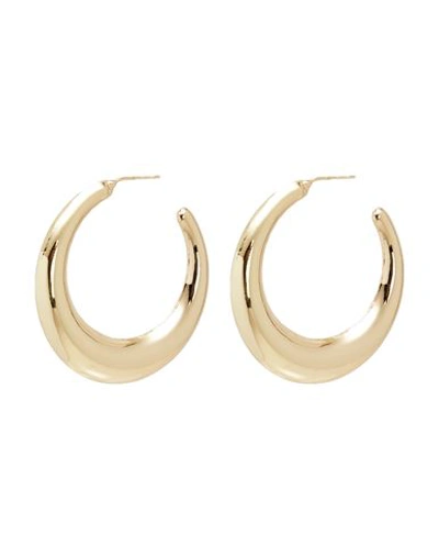 Shop 8 By Yoox Moon Shape Hoops Woman Earrings Gold Size - Iron