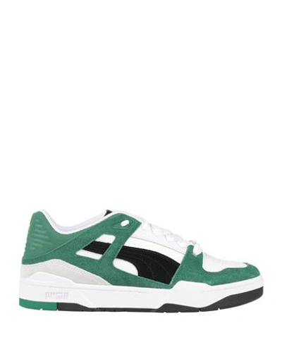 Shop Puma Slipstream Archive Remastered Man Sneakers Green Size 9 Soft Leather