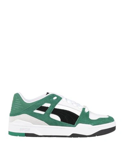 Puma Slipstream Archive Remastered Man Sneakers Green Size 12 Soft Leather In Green