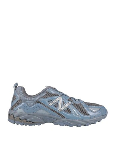 Shop New Balance 610v1 Man Sneakers Slate Blue Size 9 Textile Fibers