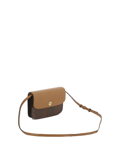 Shop Etro " Essential" Crossbody Bag In Brown