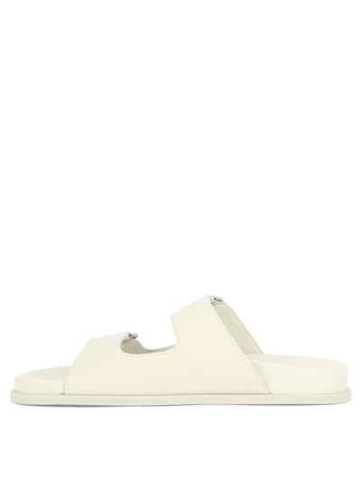 Shop Jimmy Choo "fayence" Sandals In White