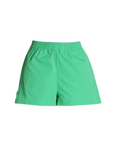 Shop Topshop Woman Shorts & Bermuda Shorts Green Size 14 Polyester