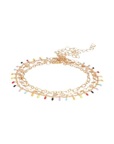 Shop 8 By Yoox Fine Bracelets Set Woman Bracelet Gold Size - Iron, Copper, Enamel