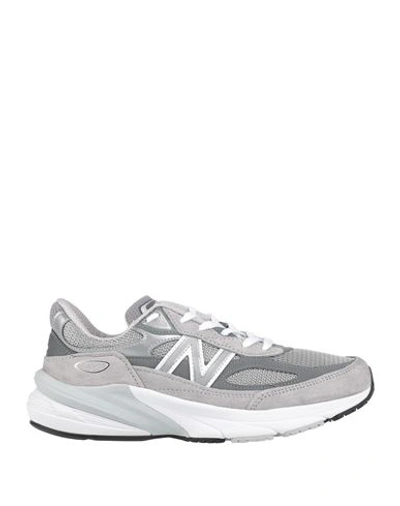 Shop New Balance 990 Woman Sneakers Grey Size 9 Leather, Textile Fibers