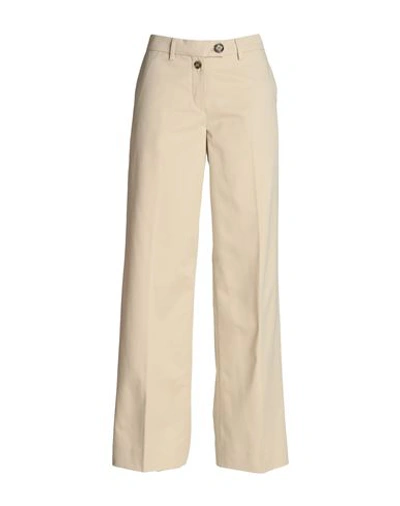 Shop Tommy Hilfiger Hilfiger Collection Woman Pants Beige Size 10 Cotton