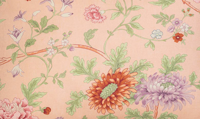 Matouk Simone Floral Linen Pillow Sham In Apricot
