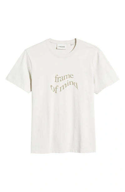 Shop Frame Waved Logo Graphic T-shirt In Ecru