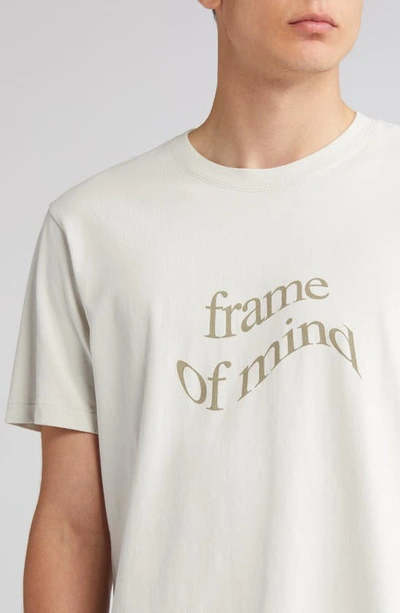 Shop Frame Waved Logo Graphic T-shirt In Ecru