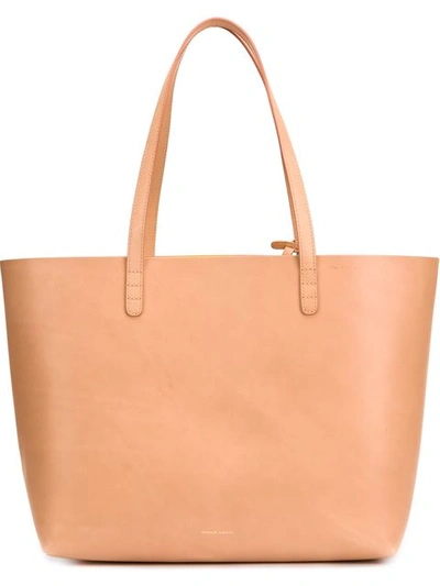 Mansur Gavriel Large Tote In Brown