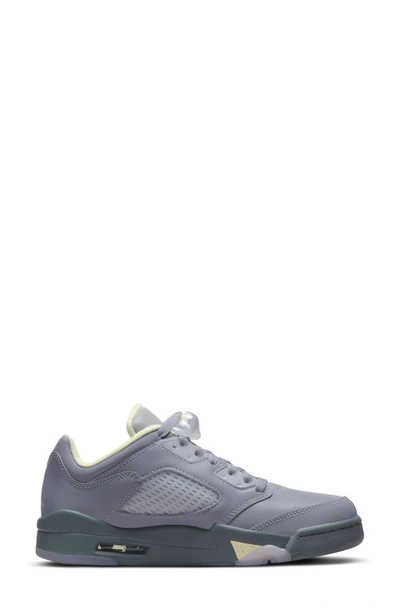Shop Jordan Air  5 Low 'indigo Haze' Sneaker In Indigo Haze/ Fire Red/ Silver