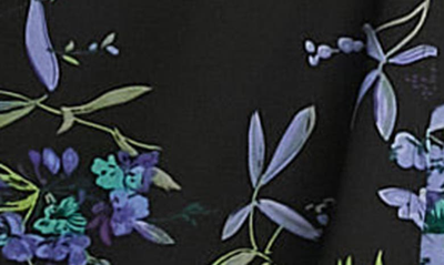 Shop Asos Design Curve Floral Print Wrap Minidress In Black