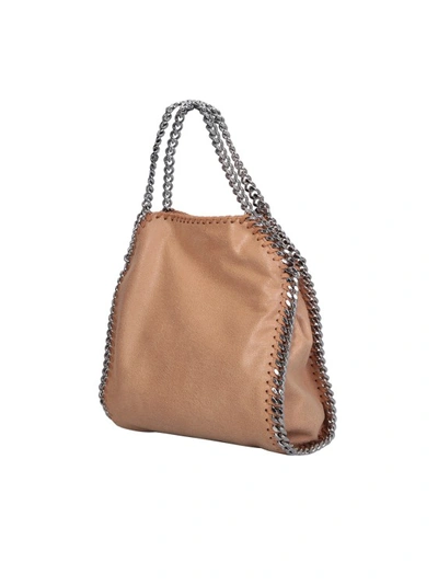 Shop Stella Mccartney Falabella Mini Bag In Brown