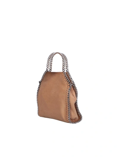 Shop Stella Mccartney Falabella Mini Bag In Brown
