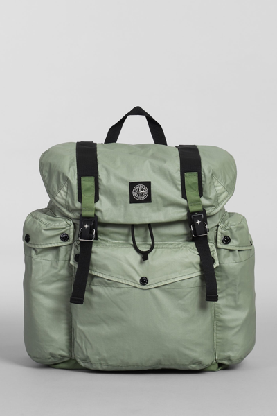Stone Island Logo-embellished Multi-pocket Backpack In Green | ModeSens