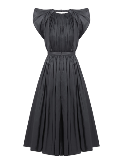 Shop Alexander Mcqueen Day Dress Sustainable Polyfaille In Black