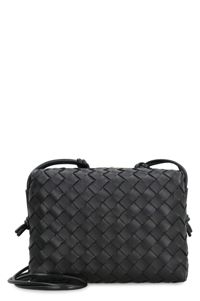 Bottega Veneta Small Loop Camera Bag in Black Lambskin Leather ref