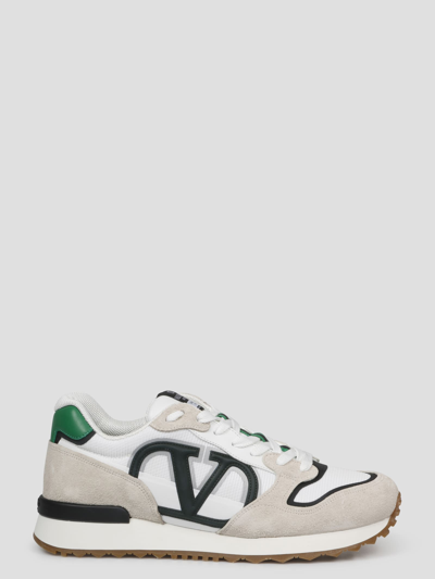 Shop Valentino Vlogo Pace Low-top Trainer In White