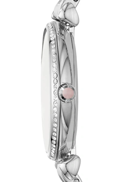 Emporio Armani Mother Of Pearl Dial Two Hand Bracelet Watch, 32mm In Silver