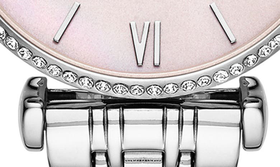 Emporio Armani Mother Of Pearl Dial Two Hand Bracelet Watch, 32mm In Silver