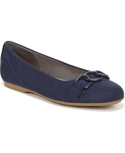 Shop Dr. Scholl's Women's Wexley Adorn Flats In Navy Fabric