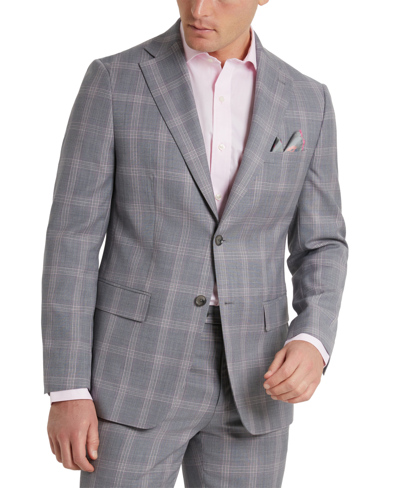 Shop Tallia Men's Slim-fit Wool Suit Separate Jacket In Brown