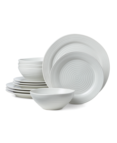 Shop Oneida Ridge 12 Piece Dinnerware Set, Service For 4 In White