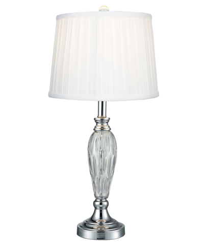 Shop Dale Tiffany Vella Lead Crystal Table Lamp In Clear