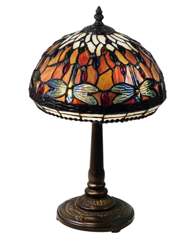 Shop Dale Tiffany Tavis Dragonfly Table Lamp In Multi