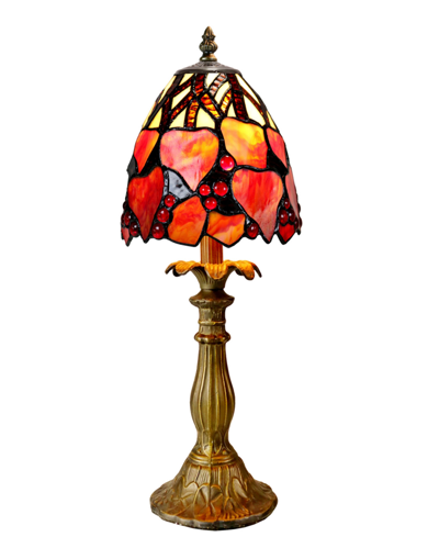 Shop Dale Tiffany Estelle Accent Lamp In Orange