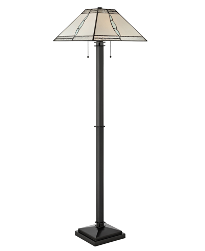 Shop Dale Tiffany Parkdale Floor Lamp In Gray