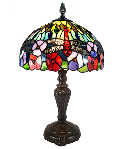 Shop Dale Tiffany Dragonfly Bounty Table Lamp In Multi