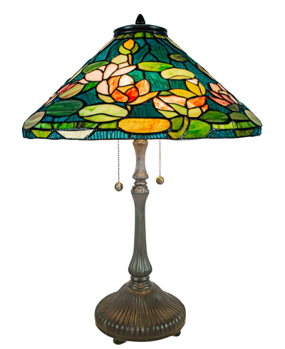 Shop Dale Tiffany Huntington Table Lamp In Green