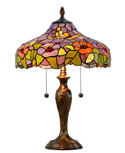 Shop Dale Tiffany Toscany Garden Table Lamp In Multi