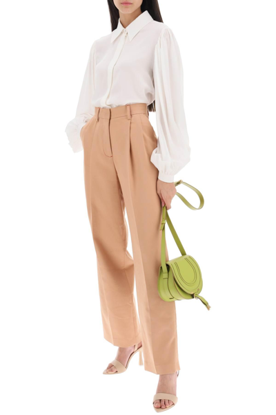 Shop See By Chloé Cotton Twill Pants In Beige