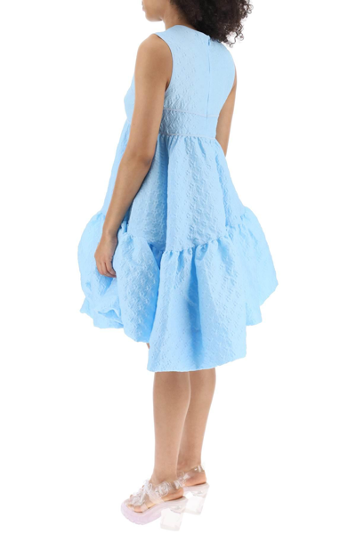 Shop Cecilie Bahnsen 'divya Louise' Short Balloon Dress In Light Blue