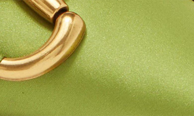 Shop Jeffrey Campbell Estella Pointed Toe Slingback Pump In Green Satin Gold
