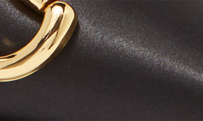 Shop Jeffrey Campbell Estella Pointed Toe Slingback Pump In Black Satin Gold