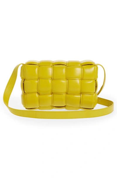 Shop Bottega Veneta Padded Cassette Bag In Mirabelle-gold