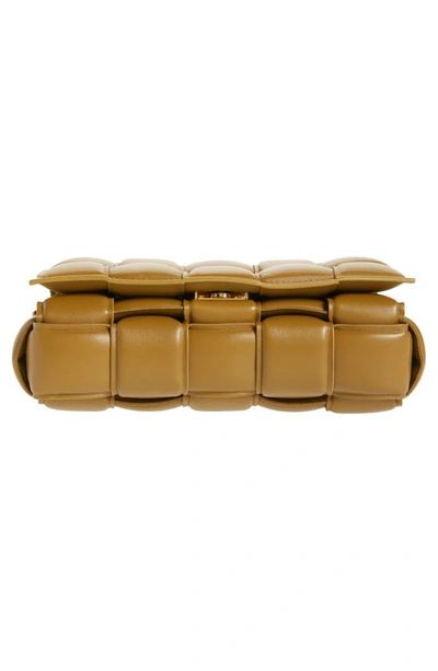 Shop Bottega Veneta Padded Cassette Bag In Acorn Gold
