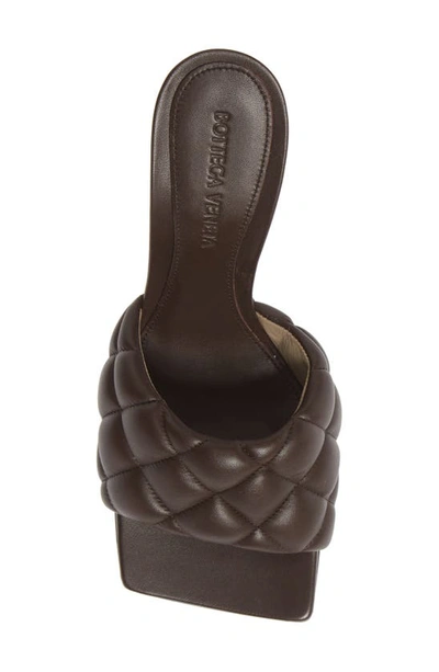 Shop Bottega Veneta Padded Slide Sandal In Chocolate Spread