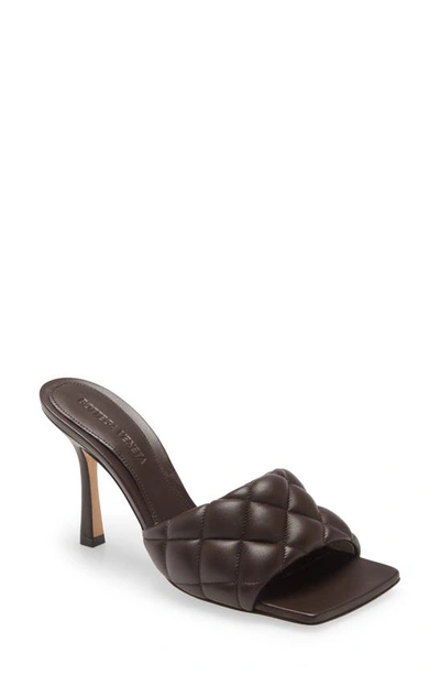 Shop Bottega Veneta Padded Slide Sandal In Chocolate Spread